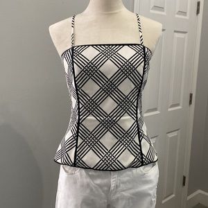 Black & White halter